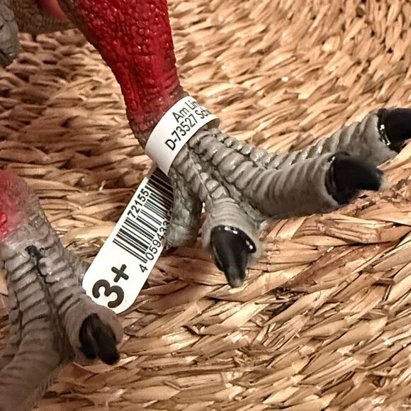 Schleich Am Limes 69 Rex Dinosaur Blue / Red Moveable Jaw - 73527 - NWT - Picture 9 of 10